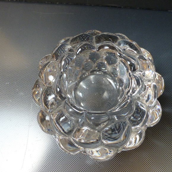 Orrefors Crystal Raspberry Bubble candle Volitive - Picture 2 of 3